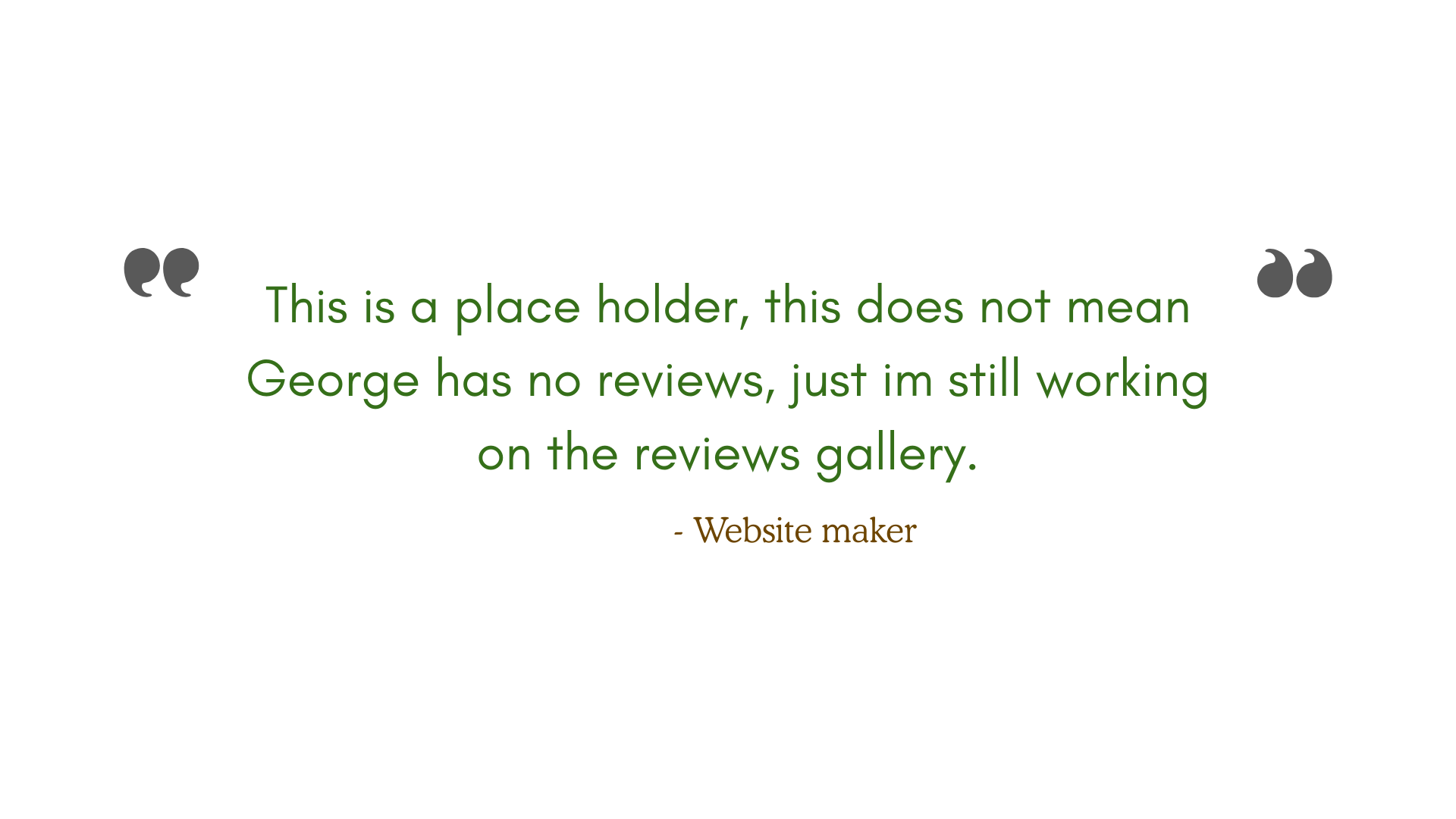 Placeholder Review